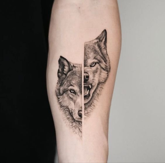 1pc Waterproof Large Flower Arm Tattoo, Wolf Head, Rose, Owl, And Animal  Designs For Male/female, Suitable For Thigh Or Arm | SHEIN South Africa